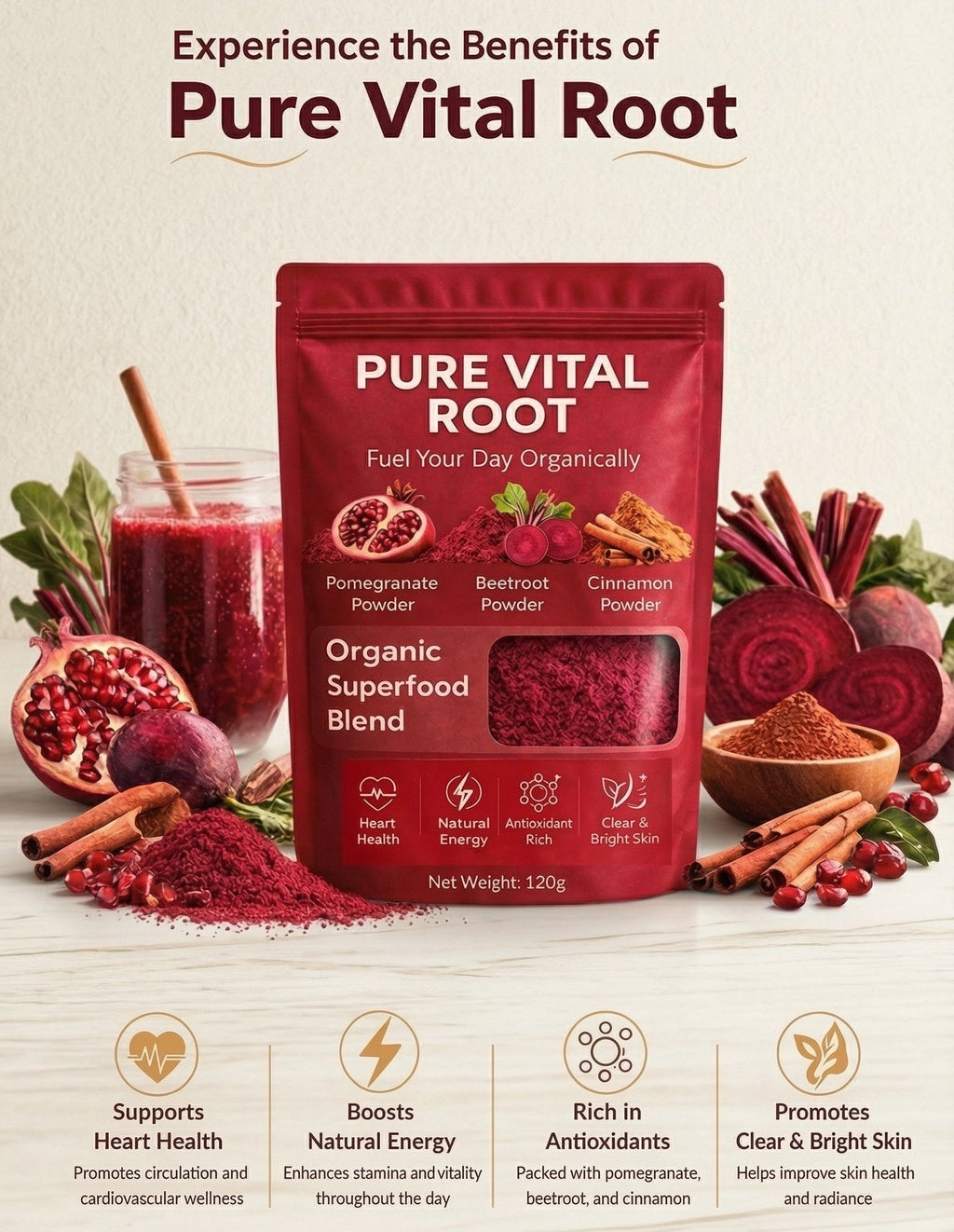 Organic Superfood Blend By Pure Vital Root