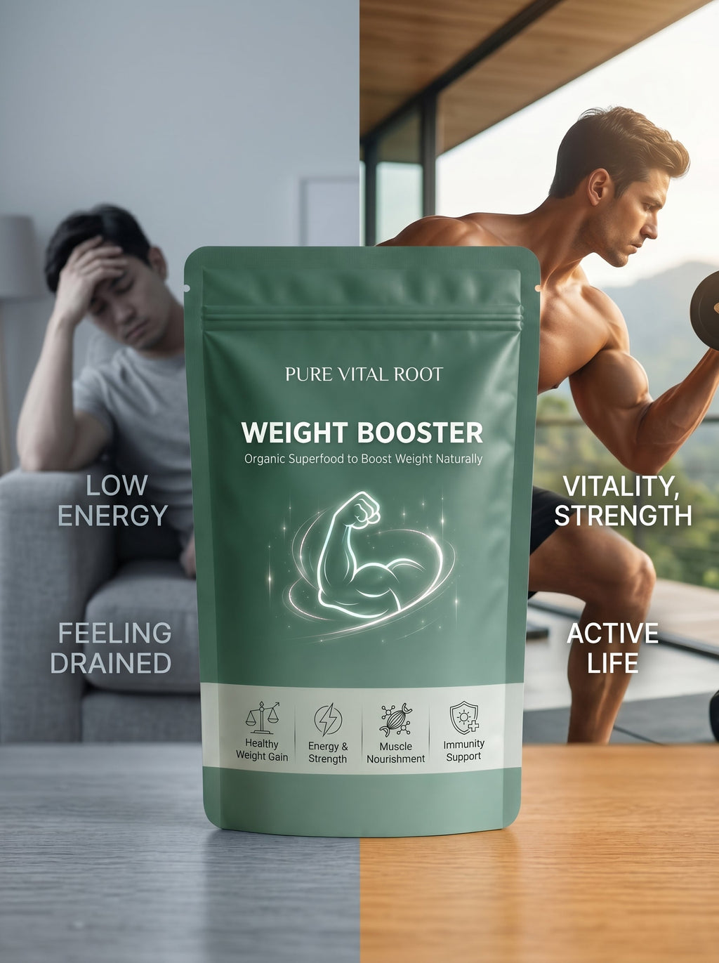 Weight Booster - Organic & Healthy Superfood for Weight Gain