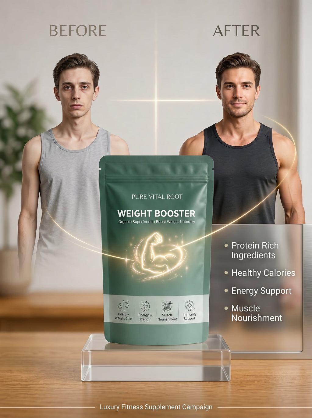 Weight Booster - Organic & Healthy Superfood for Weight Gain